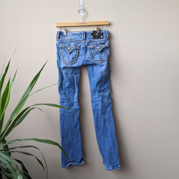 Miss Me Flap Pocket Boot Cut Denim Jeans, size 26 - Picture 3 of 7